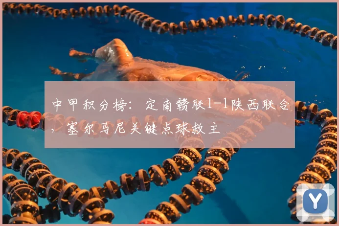 中甲积分榜:定南赣联1-1陕西联合,塞尔马尼关键点球救主